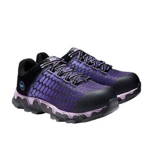 Timberland PRO Women's Powertrain Sport Alloy Steel Toe Work Sneaker Purple Size